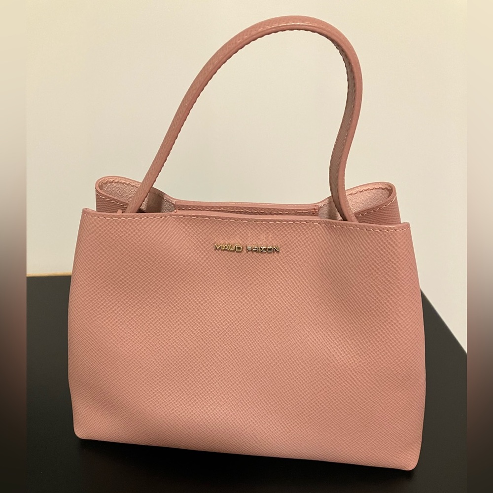 Maud Frizon Leather Bag Cement Pink. Never used. Mint.